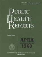Public Health Reports  v 85  no 4  cover