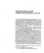 Why the Workplace and Cardiovascular Disease