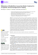 Estimation of Health Risks Caused by Metals Contained in ECigarette Aerosol Through Passive Vaping