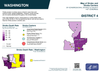 WA Congressional District 04 Stroke and Stroke Centers Map 119th Congress