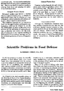 Scientific problems in food defense