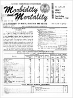 Morbidity and Mortality Weekly Report Vol 17 No 38 week ending September 21 1968