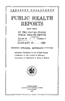 Public Health Reports  v 44 no 3  cover