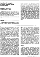 CostBenefit Analysis Of Safety Belts In Texas School Buses