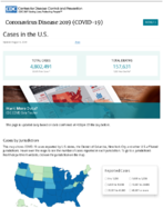 Coronavirus disease COVID19 cases in the US updated on August 6 2020