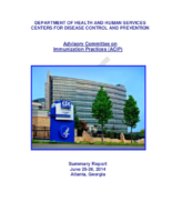 Advisory Committee on Immunization Practices ACIP summary report  June 2526 2014 Atlanta Georgia