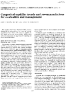 Congenital syphilis trends and recommendations for evaluation and management