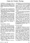 Center for creative nursing