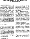 Use of micro technique for serum neutralization and virus identification