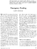 Emergency feeding