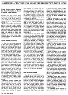 NATIONAL CENTER FOR HEALTH STATISTICS DATA LINE