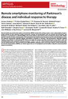 Remote smartphone monitoring of Parkinsons disease and individual response to therapy
