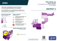 OH Congressional District 04 Stroke and Stroke Centers Map 119th Congress
