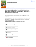 SelfReported Quad Bike Use Safety Behaviors and Safety Awareness Among Young Adults in US and Canadian Agriculture
