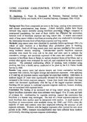 Lung Cancer CaseControl Study of Beryllium Workers