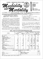 Morbidity and Mortality Weekly Report Vol 18 No 8 week ending February 22 1969