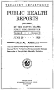 Public Health Reports  v 43 no 36  cover