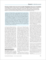Studying Health Outcomes in Farmworker Populations Exposed to Pesticides