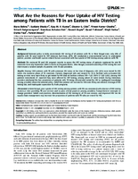 What Are the Reasons for Poor Uptake of HIV Testing among Patients with TB in an Eastern India District