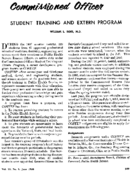 Commissioned officer student training and extern program