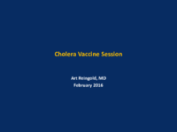 Cholera vaccine session