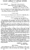 Weekly abstract of sanitary reports  v 4 no 46  November 15 1889