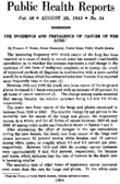 Public health reports  v 58 no 34 AUGUST 20 1943