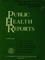 Public Health Reports  v 74  no 12  cover