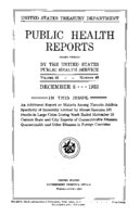 Public Health Reports  v 48  no 48  cover