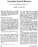 Gonorrhea control measures