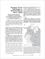 Dengue Virus Serotype 4 Northeastern Peru 2008
