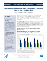 Depression and Smoking in the US Household Population Aged 20 and Over 20052008