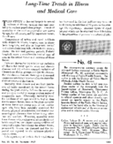 Longtime trends in illness and medical care