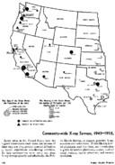 Communitywide Xray surveys 19451953 conducted with Public Health Service assistance