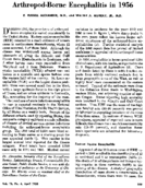 Arthropodborne encephalitis in 1956