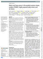 Radon and Lung Cancer in the Pooled Uranium Miners Analysis PUMA Highly Exposed Early Miners and All Miners