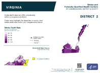 VA Congressional District 02 Stroke and Federally Qualified Health Centers Map 118th Congress