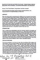 Particle Concentrations in an AirConditioned Office Building With Normal and High Efficiency Filtration