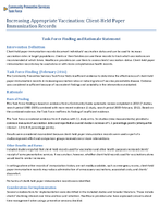 Increasing Appropriate Vaccination ClientHeld Paper Immunization Records