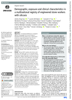 Demographic Exposure and Clinical Characteristics in a Multinational Registry of Engineered Stone Workers with Silicosis