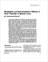 Neoplastic and nonneoplastic effects of vinyl chloride in mouse lung