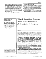 What is the addicts grapevine when theres bad dope An investigation in New Jersey
