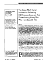 The Young Mens Survey methods for estimating HIV seroprevalence and risk factors among young men who have sex with men