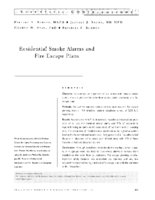 Residential smoke alarms and fire escape plans