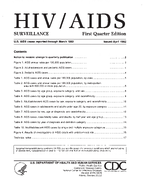 HIVAIDS Surveillance US AIDS cases reported through March 1992