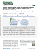 Isoprene EpoxydiolDerived Sulfated and Nonsulfated Oligomers Suppress Particulate Mass Loss During Oxidative Aging of Secondary Organic Aerosol