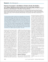 Exposure Assessment in the National Childrens Study Introduction
