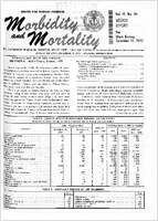 Morbidity and Mortality Weekly Report Vol 19 No 49 week ending December 12 1970