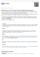 Respiratory Virus Data Channel Weekly Snapshot