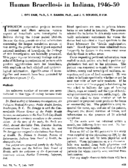 Human brucellosis in Indiana 194650
